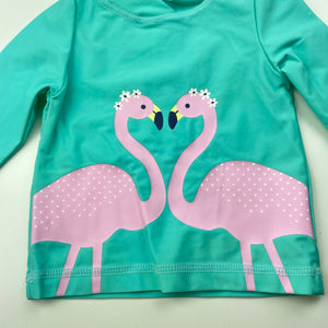 Girls Tiny Little Wonders, long sleeve rashie / swim top, EUC, size 000,  