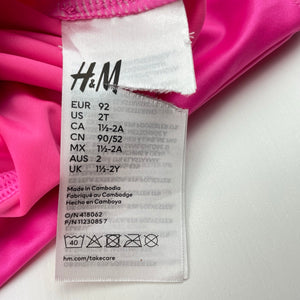 Girls H&M, all-in-one rashie suit, unicorn, EUC, size 2,  