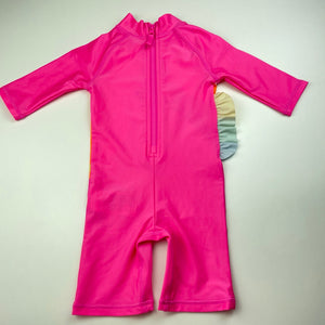 Girls H&M, all-in-one rashie suit, unicorn, EUC, size 2,  