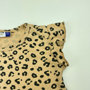 Girls Lily & Dan, animal print cotton t-shirt / top, GUC, size 6,  