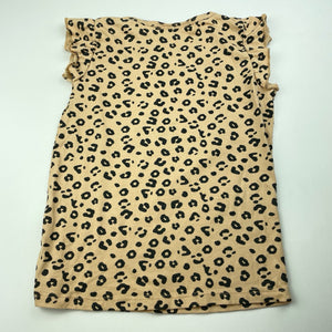 Girls Lily & Dan, animal print cotton t-shirt / top, GUC, size 6,  