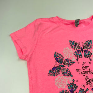 Girls Next Level, soft feel t-shirt / top, butterflies, GUC, size 10-12,  