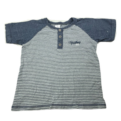 Boys Target, striped cotton henley t-shirt / top, GUC, size 6,  