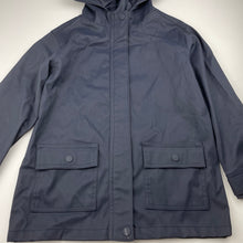 Load image into Gallery viewer, unisex Anko, navy waterproof jacket / rain coat, L: 55cm, GUC, size 9,  