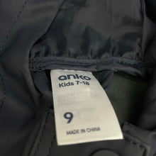 Load image into Gallery viewer, unisex Anko, navy waterproof jacket / rain coat, L: 55cm, GUC, size 9,  