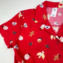 Load image into Gallery viewer, Girls Big W, Christmas tie front shirt / top, EUC, size 10,  