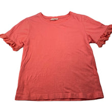 Load image into Gallery viewer, Girls BOMBAY PAISLEY, coral cotton t-shirt / top, Sz: XXS, armpit to armpit: 37cm, GUC, size 8-9,  