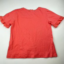 Load image into Gallery viewer, Girls BOMBAY PAISLEY, coral cotton t-shirt / top, Sz: XXS, armpit to armpit: 37cm, GUC, size 8-9,  