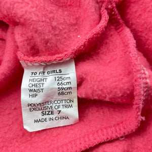 Girls Fun Spirit, fleece lined sweater / jumper, pilling, FUC, size 7,  