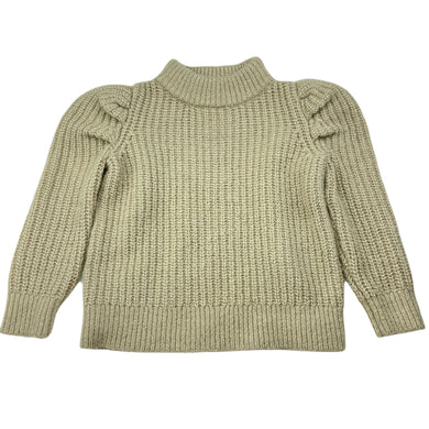 Girls Seed, metallic knit sweater / jumper, GUC, size 2,  