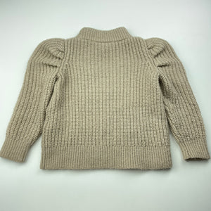 Girls Seed, metallic knit sweater / jumper, GUC, size 2,  