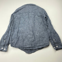 Load image into Gallery viewer, Boys THREADBOYS, linen / cotton long sleeve shirt, GUC, size 5-6,  