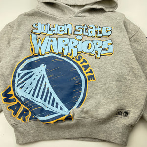 Boys Cotton On, NBA Golden State Warriors fleece lined hoodie sweater, EUC, size 5,  