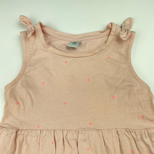Girls Tu, cotton casual summer dress, discolouration, FUC, size 2-3, L: 46cm