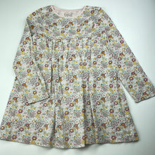Load image into Gallery viewer, Girls Next, floral cotton long sleeve dress, FUC, size 6-7, L: 57cm