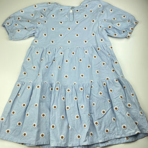 Girls Seed, embroidered cotton short sleeve dress, GUC, size 9, L: 66cm