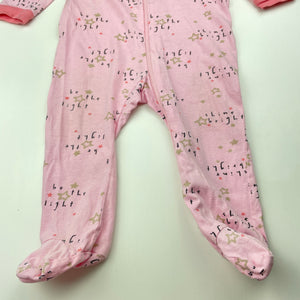 Girls Gerber, cotton zip coverall / romper, FUC, size 0,  