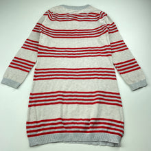 Load image into Gallery viewer, Girls Seed, knitted cotton long sleeve dress, GUC, size 5-6, L: 58cm