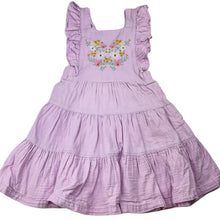 Load image into Gallery viewer, Girls Mango, embroidered cotton summer dress, GUC, size 2, L: 55cm