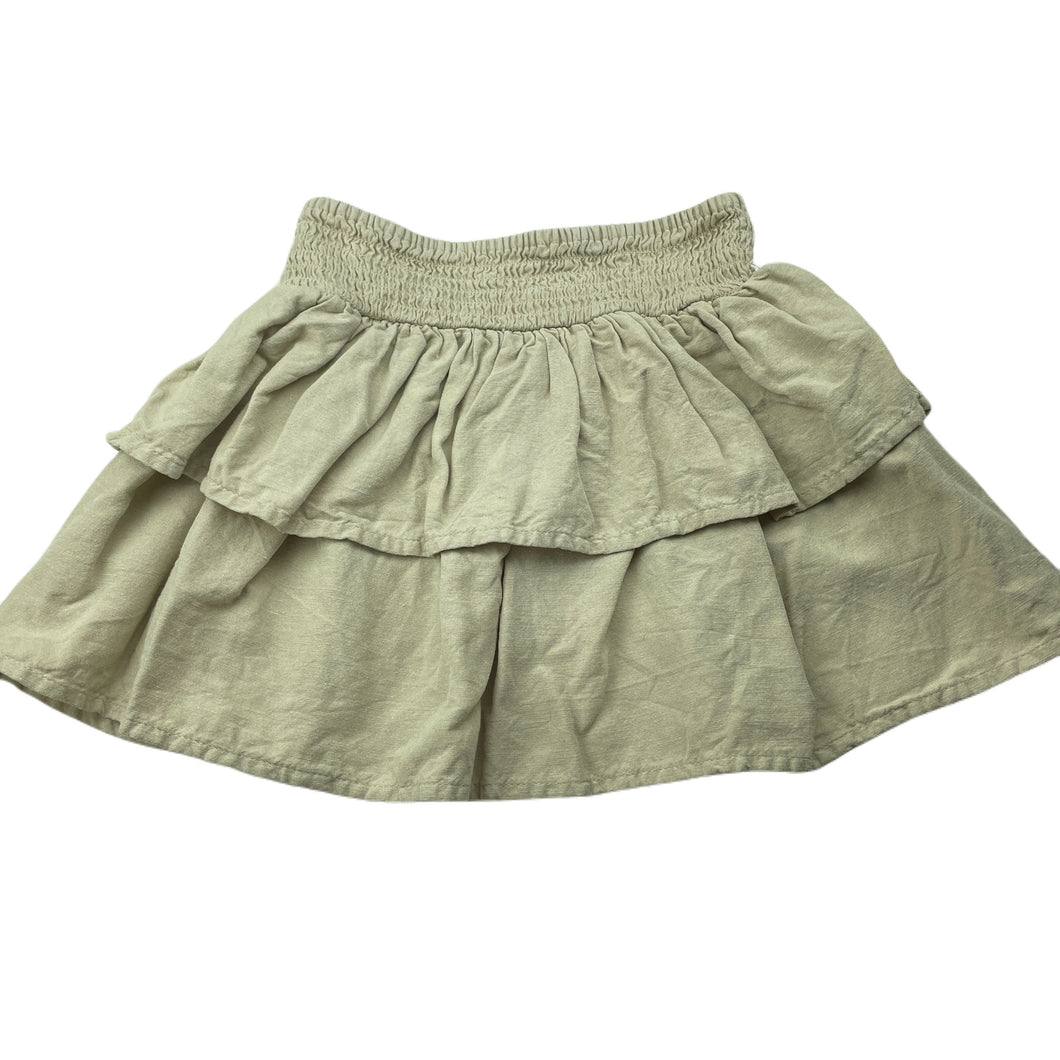 Girls Anko, viscose / cotton / linen skirt, elasticated, L: 29cm, GUC, size 8,  