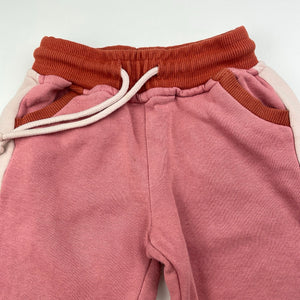 Girls Mango, fleece lined track pants, elasticated, Inside leg: 32cm, FUC, size 2,  