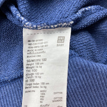 Load image into Gallery viewer, Girls Uniqlo, cotton lightweight sweater, wash fade, small  mark, FUC, size 3,  