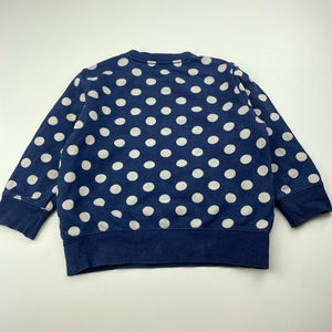 Girls Uniqlo, cotton lightweight sweater, wash fade, small  mark, FUC, size 3,  