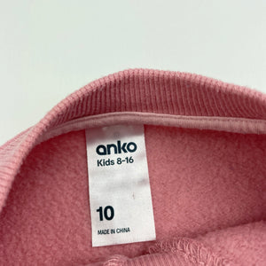 Girls Anko, pink fleece lined sweater / jumper, GUC, size 10,  