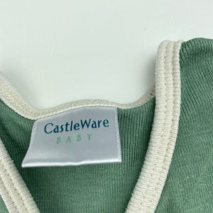 unisex CastleWare, organic cotton sleeping bag, L: 72cm, GUC, size 0-1,  