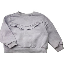 Load image into Gallery viewer, Girls H&amp;M, purple fleece lined sweater / jumper, marks on front, FUC, size 4,  