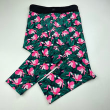 Load image into Gallery viewer, Girls KAIA, cropped floral sports / activewear leggings, Inside leg: 50cm, FUC, size 10,  