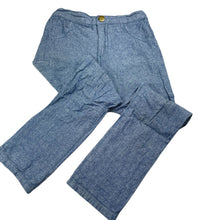 Load image into Gallery viewer, Boys blue, lightweight cotton pants, adjustable, Inside leg: 46cm, FUC, size 6,  