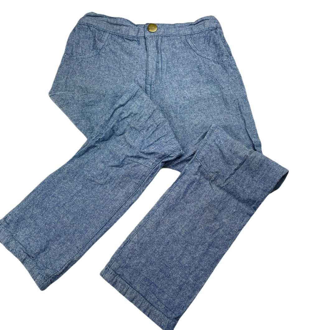 Boys blue, lightweight cotton pants, adjustable, Inside leg: 46cm, FUC, size 6,  