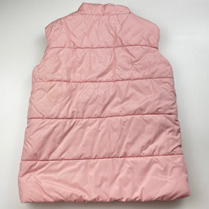 Girls Anko, pink puffer vest / sleeveless jacket, EUC, size 6,  