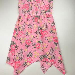 Girls Emerson, lightweight floral summer dress, EUC, size 10, L: 73cm approx