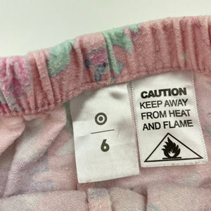 Girls Target, flannel cotton pyjama pants, dinosaurs, FUC, size 6,  