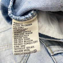 Load image into Gallery viewer, Girls Breakers, stretch denim overalls / shortalls, FUC, size 7,  