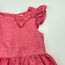 Load image into Gallery viewer, Girls Mini Club, lined floral coral party dress, GUC, size 1, L: 47cm