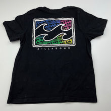 Load image into Gallery viewer, Boys Billabong, black cotton t-shirt / top, GUC, size 0,  