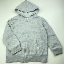 Load image into Gallery viewer, Boys Cotton On, grey marle zip hoodie sweater, FUC, size 5,  