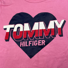 Load image into Gallery viewer, Girls Tommy Hilfiger, pink lightweight cotton t-shirt / top, EUC, size 8-10,  