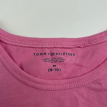 Load image into Gallery viewer, Girls Tommy Hilfiger, pink lightweight cotton t-shirt / top, EUC, size 8-10,  