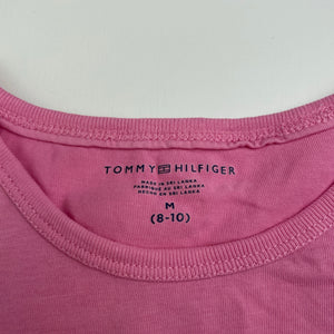 Girls Tommy Hilfiger, pink lightweight cotton t-shirt / top, EUC, size 8-10,  