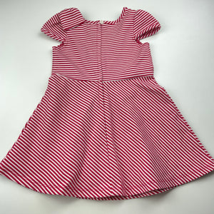 Girls Origami, red & white stripe short sleeve dress, EUC, size 1, L: 45cm