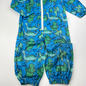 Boys Next, lightweight rain suit / outdoor playsuit, small marks upper chest, FUC, size 2,  