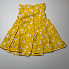 Load image into Gallery viewer, Girls LC Waikiki, yellow floral cotton dress, EUC, size 1, L: 41cm