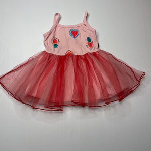 Girls Bonds, spliced tulle dress, small catches in tulle, FUC, size 1, L: 38cm