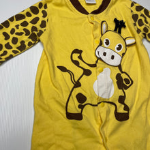 Load image into Gallery viewer, unisex Shenzen, soft cotton romper, giraffe, FUC, size 0000,  