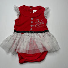 Load image into Gallery viewer, Girls Baby Berry, cotton Christmas tutu romper, GUC, size 00,  