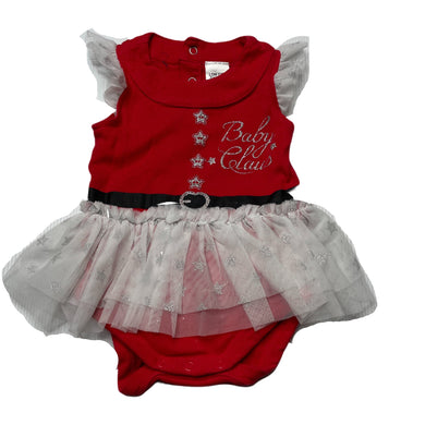 Girls Baby Berry, cotton Christmas tutu romper, GUC, size 00,  